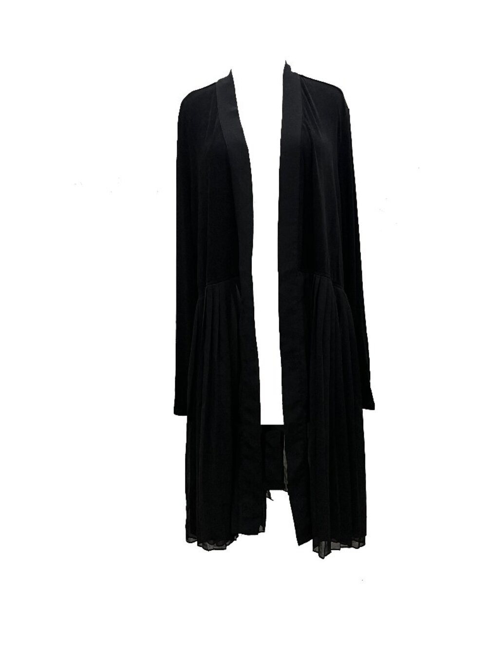 chicos travelers Open Front Stretch Black cardigan Womens 3 XL X-Large